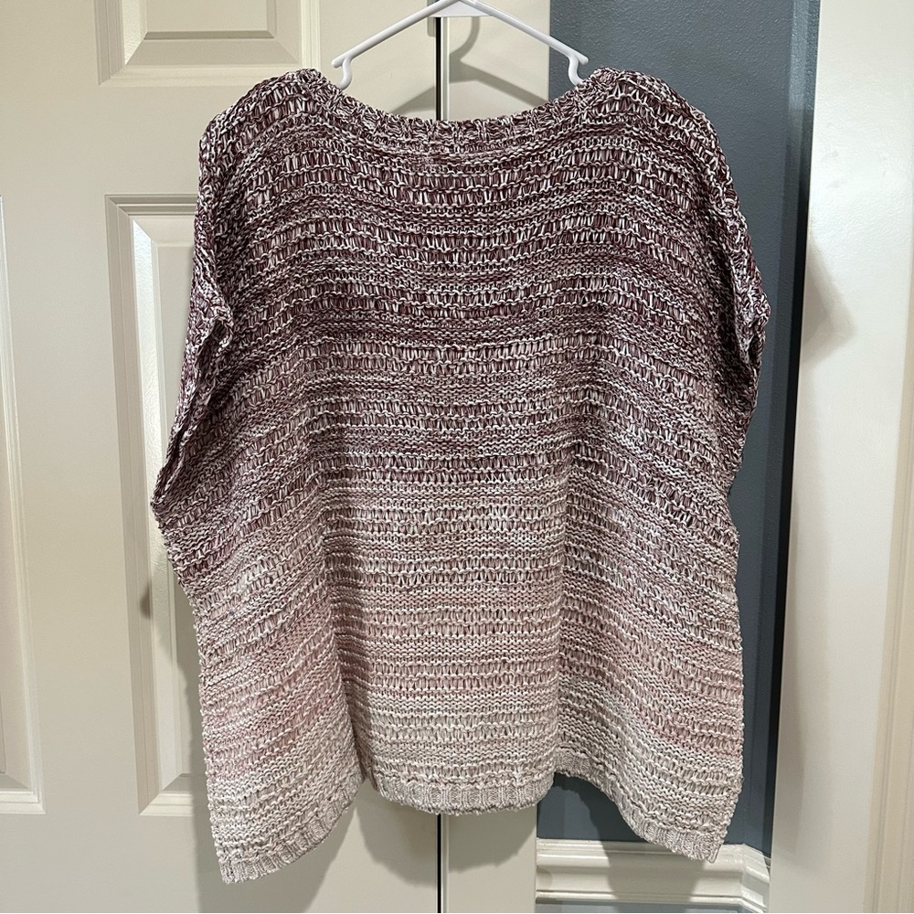 Women’s Size 1X Marla Wynne Knit Short Sleeve Sweater Shirt - Picture 2 of 2